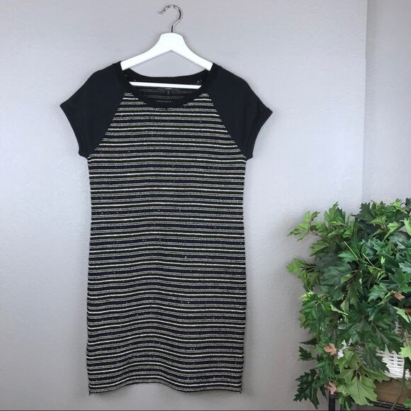 Sanctuary Side Zip metallic Accent Shift Shirt Dress Size Small - Picture 1 of 7